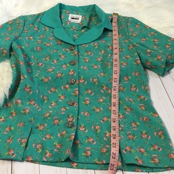 Granny Core 2 piece set size 10 Vintage Leslie Fay - Picture 13 of 14